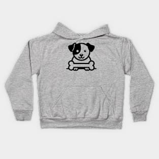 Dog with Bone Kids Hoodie